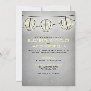 Invitaciones a bodas de linterna antiguas