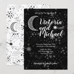 Invitaciones a bodas de luna de luna de cuello cel
