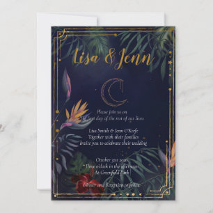 Invitaciones a bodas de luna tropical