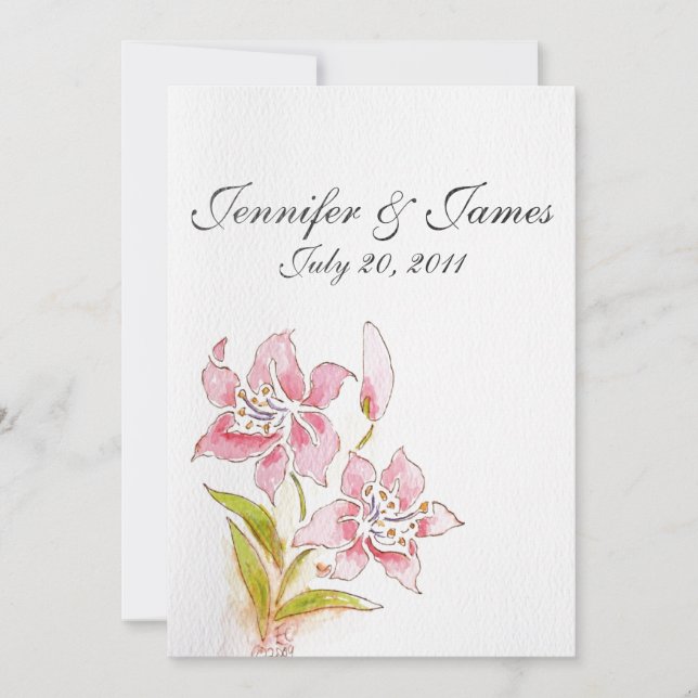 Invitaciones a bodas de menores de vuelta (Anverso)