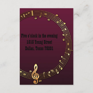 Invitaciones a bodas de músicos