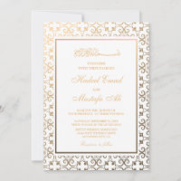 invitaciones a bodas de musulmanes de oro