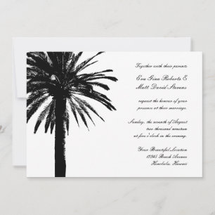 Invitaciones a bodas de palmeras Invitaciones tr