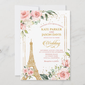 Invitaciones a bodas de París Torre Eiffel de dest