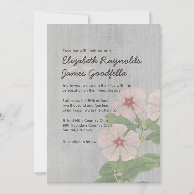 Invitaciones a bodas de períodos antiguos (Anverso)