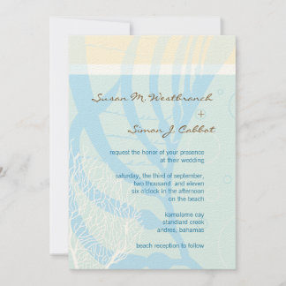 Invitaciones a bodas de playa