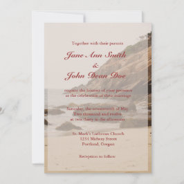 Invitaciones a bodas de playa - Playa Rocky