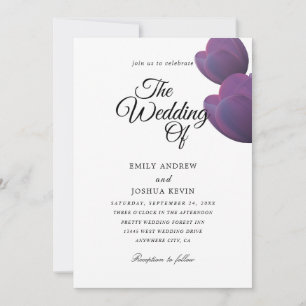 invitaciones a bodas de púrpura de ciruela