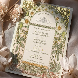 Invitaciones a bodas de Relieve metalizado dorado