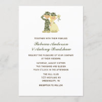 Invitaciones a bodas de soldados y novias