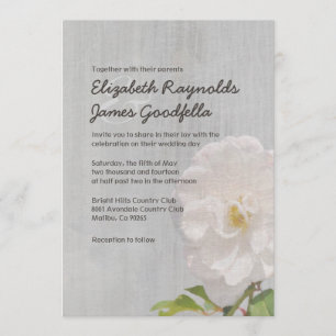 Invitaciones a bodas de vintage Gardenia