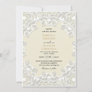 Invitaciones a bodas de White Rustic Lace