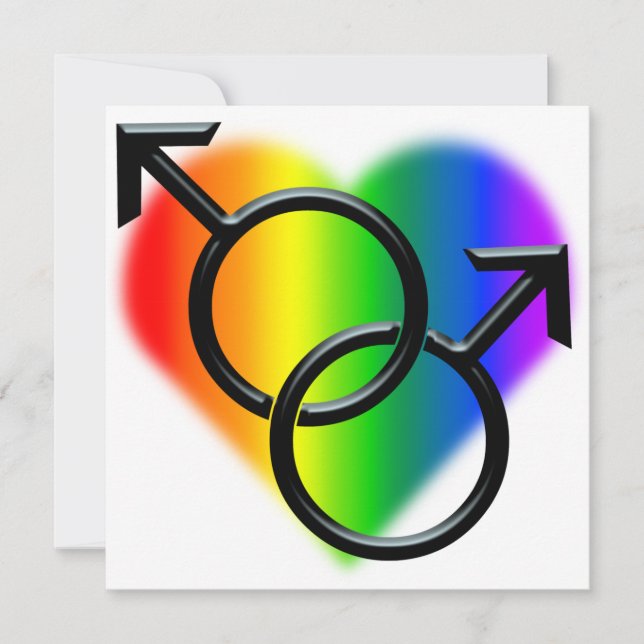 Invitaciones a bodas del orgullo gay Tarjetas de a (Anverso)