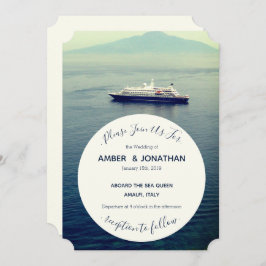 Invitaciones a bodas en barcos mediterráneos