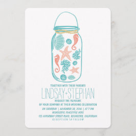 Invitaciones a bodas en la playa de jarros de mari