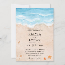 Invitaciones a bodas en la playa de Starfish
