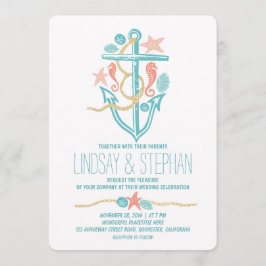 Invitaciones a bodas en la playa náutica