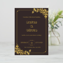 Invitaciones a bodas estéticas en rojo oscuro y Na
