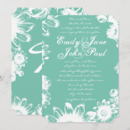 Invitaciones a bodas florales en la Casa de la Mon