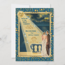 Invitaciones a bodas románticas a la luz de la lun