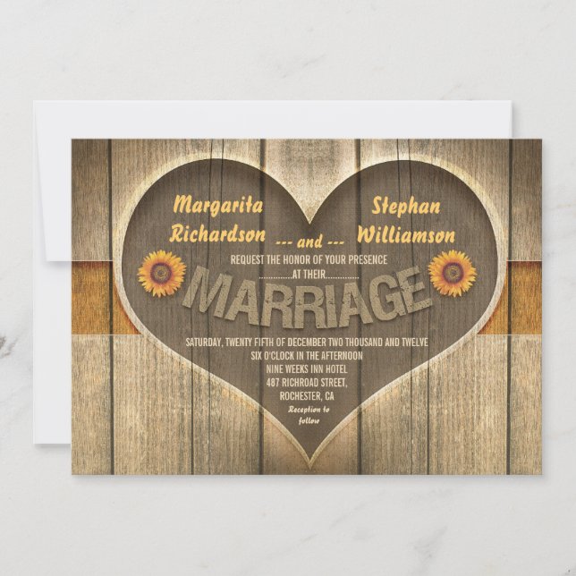 invitaciones a bodas rurales (Anverso)