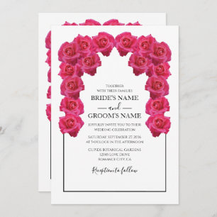 Invitaciones a bodas rusticas de rosas rosadas