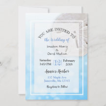 Invitaciones a bodas temáticas de la playa del dól