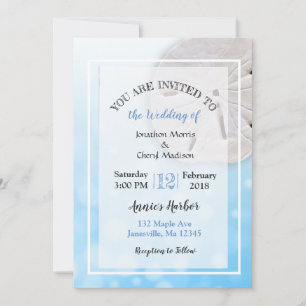 Invitaciones a bodas temáticas de la playa del dól