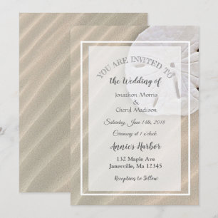 Invitaciones a bodas temáticas de la playa del dól