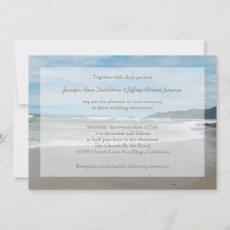 Invitaciones a bodas temáticas de playa, playa de