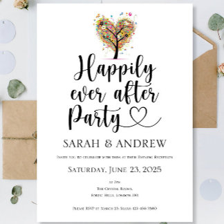 Invitaciones a bodas Verano feliz siempre después 