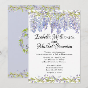 Invitaciones a Boho Purple Floral Wedding