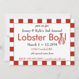 Invitaciones a Boil de langosta