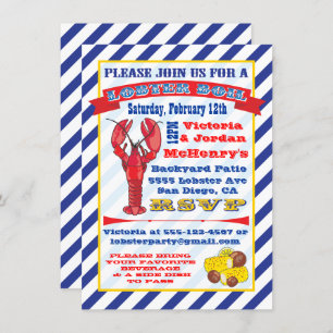 Invitaciones a Boil de langosta