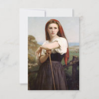 Invitaciones a Bouguereau Shepherdess