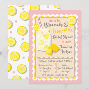 Invitaciones a Brunch de Lemonade Shower Bridal