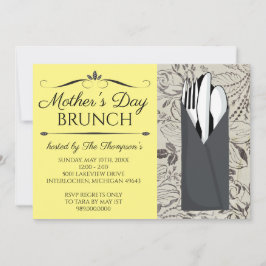 Invitaciones a Brunch del Día de la Madre (amarill