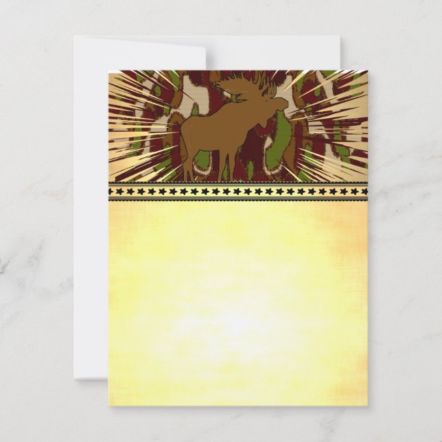 Invitaciones a camuflaje del ratón, pegatinas, sel (Anverso)