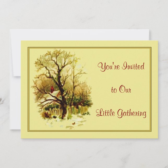 Invitaciones a casa de navidades (Anverso)