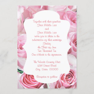 Invitaciones a casamiento con rosas rosas rosas ro