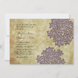 Invitaciones a casamiento con vinagre morado