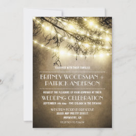 Invitaciones a casamiento de árboles rústicos de c