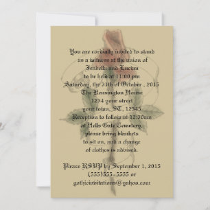 Invitaciones a casamiento de Gótico de pancartas d