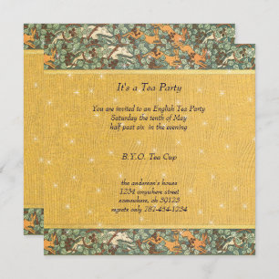 Invitaciones a cenas botánicas de flores de estilo