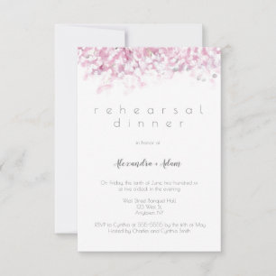 Invitaciones a cenas con ensayos de flores de cere