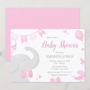 Invitaciones a Chicas de Baby Shower para bebés el