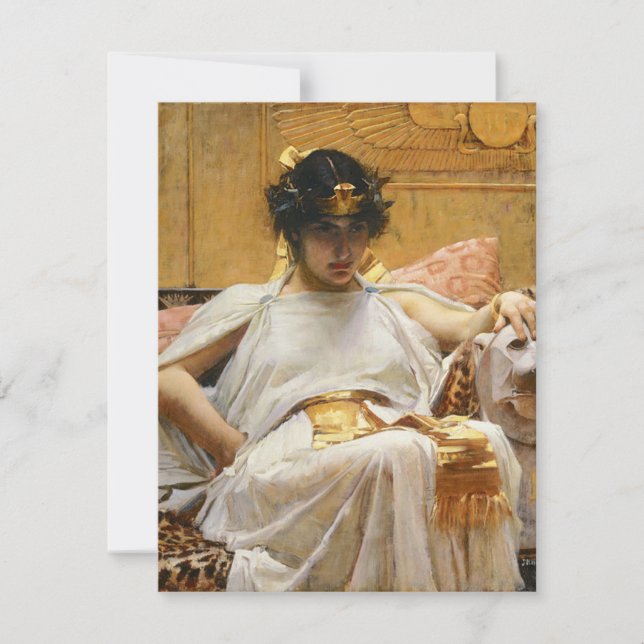 Invitaciones a Cleopatra de Waterhouse (Anverso)