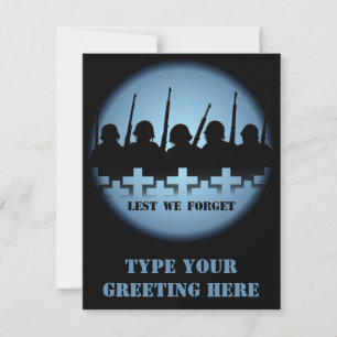 Invitaciones a conmemoración de guerra para que no