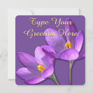 Invitaciones a crocus de Semana Santa Personalizan