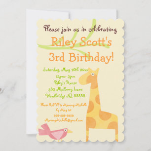Invitaciones a cumpleaños de animales de la Selva